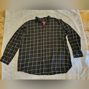 Foundry button front shirt mens 2XLT